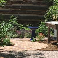 1703 Brick Pathway and Gravel Walkway