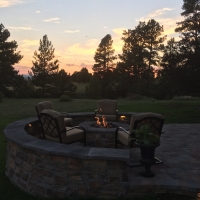 1712 Fire Pit at Sunset
