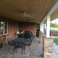 1718 Paver Patio Stone Columns Tongue and Groove Dry B-low