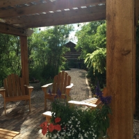 1724 Pergola Over Seating Area Close Up