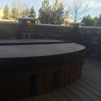 1603E - Stone Columns and Wall and Jacuzzi