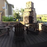1603F - Stone Fireplace Stone Seat Wall